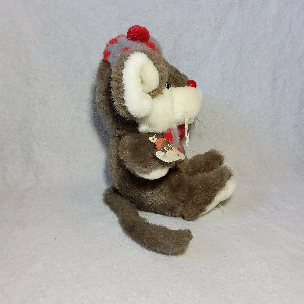 Vintage 1987 Lil' Tweaks Christmas Mouse Commonwealth Plush Target Exclusive 10